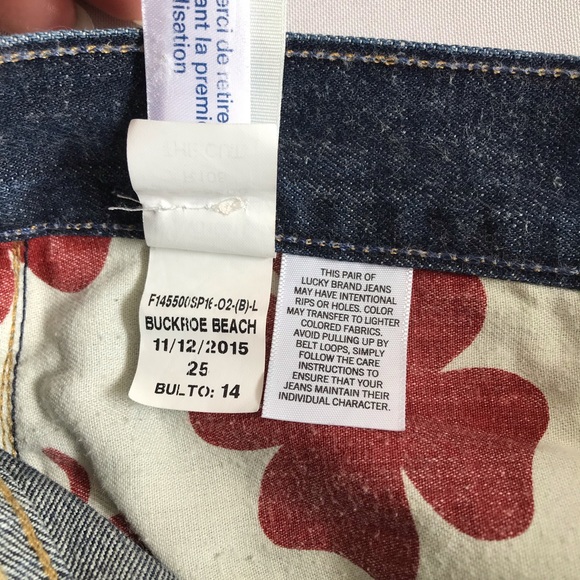 Lucky Brand The Cut Off Buckroe Beach Shorts size 25 - Picture 10 of 14